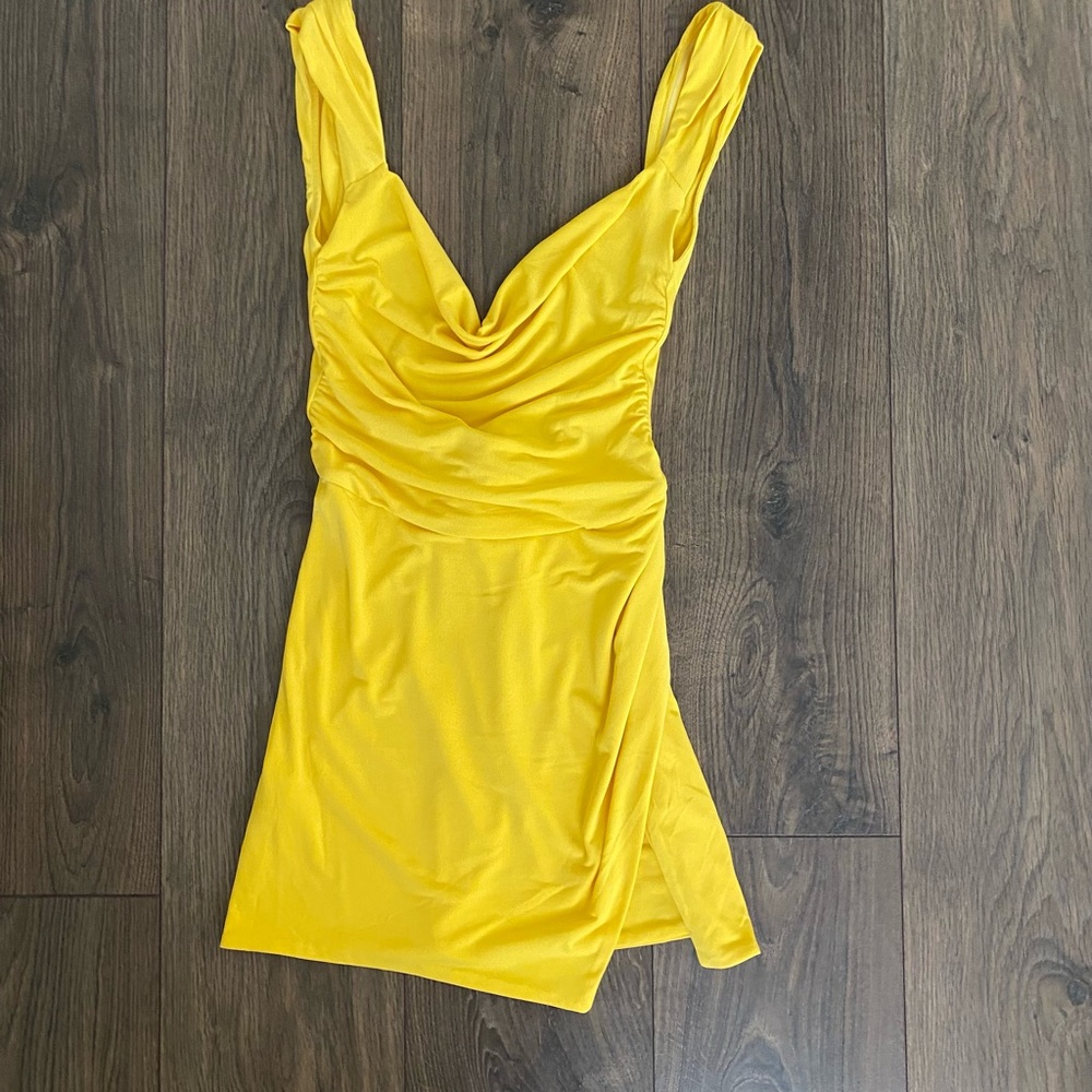 Tiger Mist Yellow Mini Dress - Picture 7 of 16